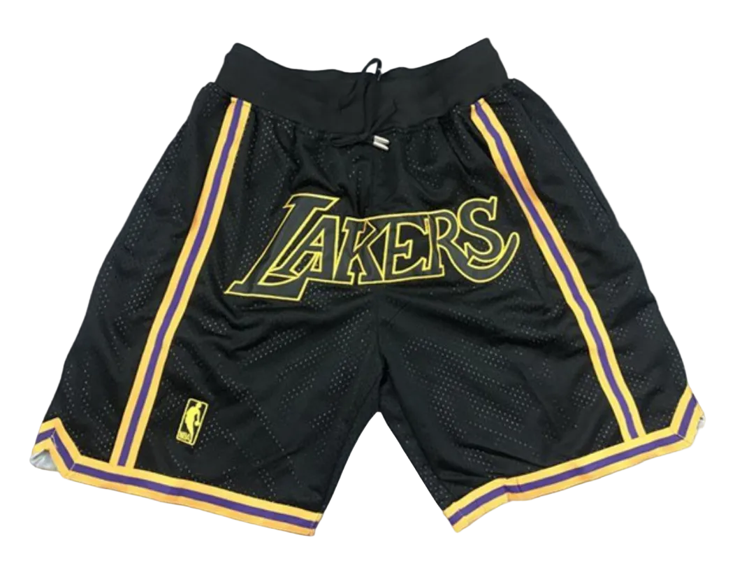 Black/Gold Lakers Shorts Just Don (LAST STOCK)