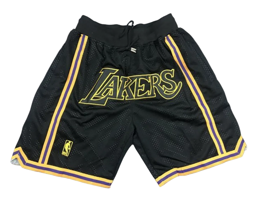 Black/Gold Lakers Shorts Just Don (LAST STOCK)